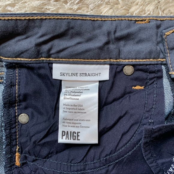 Paige Skyline Straight Stretch Jeans - Picture 5 of 5